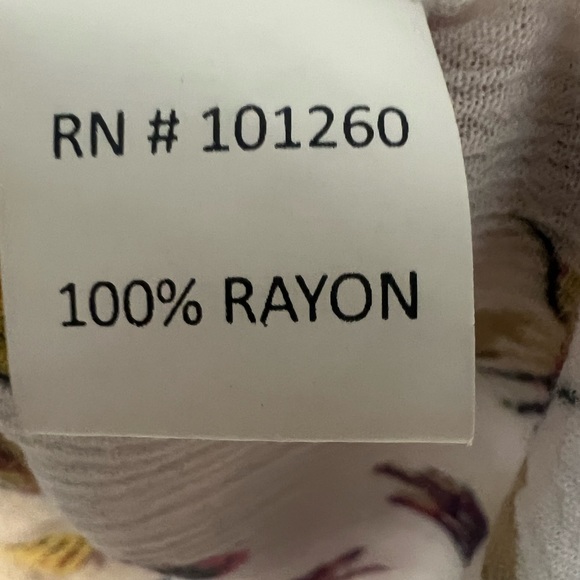 Serengeti Womens Butterfly & Floral Flowy Peasant Tunic Top Size XL Boho - Picture 6 of 13